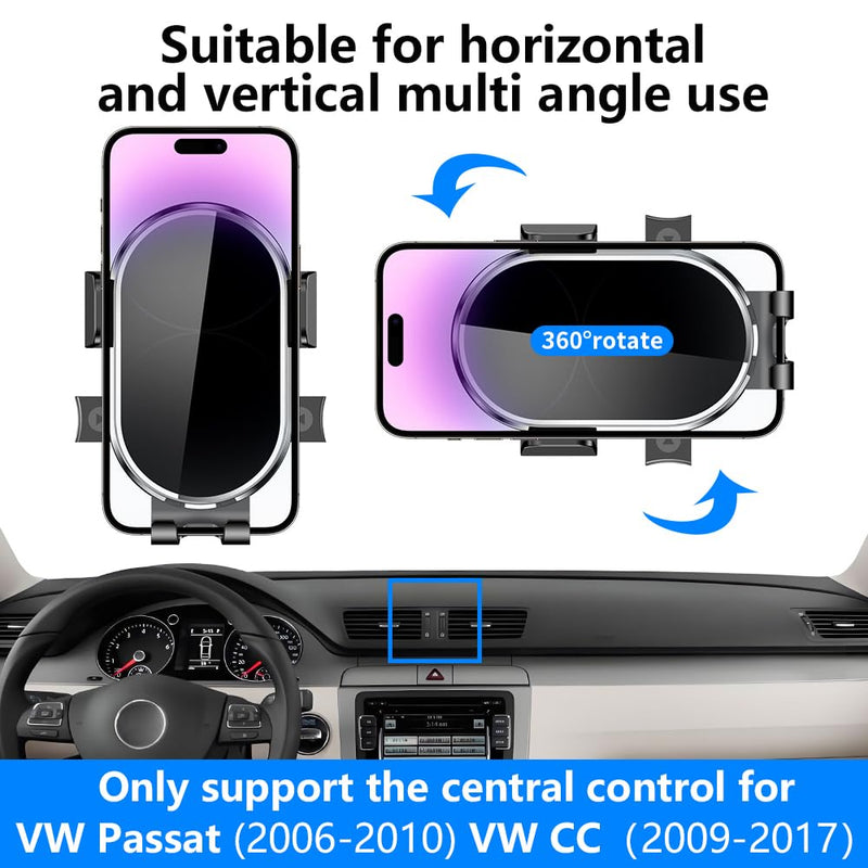 Car Phone Holder For VW Passat 2006 2007 2008 2009 2010， CC 2009-2017 Auto Accessories Bracket holders Decoration Navigation dashboard Screen Interior Cell mobile Mount smartphone case accessory for VW Passat 200-2010， CC 2009-2017