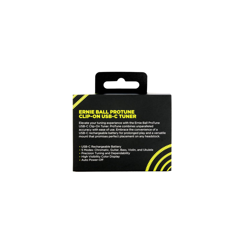 Ernie Ball ProTune USB-C Rechargeable Clip-on Tuner