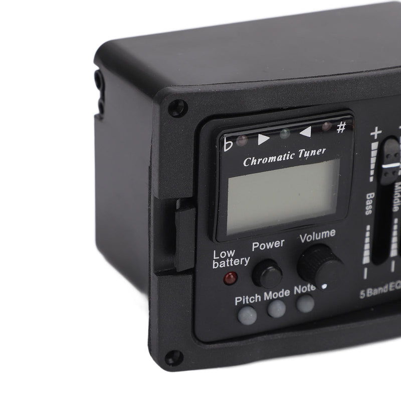 Guitar Preamp EQ Equalizer 5 Band 5 Professional Acoustic Guitar Preamplifier Equalizer with Tuner