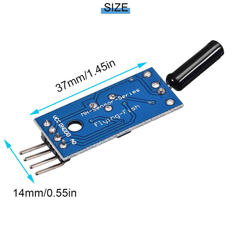 [AUSTRALIA] - Youmile 10pcs High Sensitive Vibration Switch Sensor Module SW-18010P Alarm Sensor Module Vibration Module with DuPont Cable for Arduino 