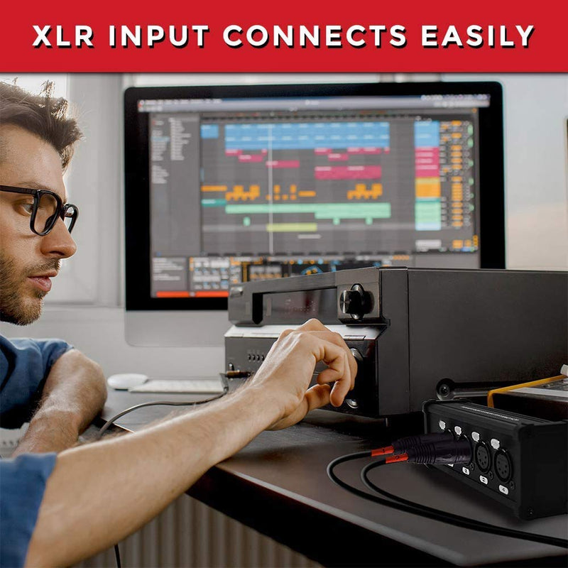 COLUBER CABLE XLR Snake 4 Channel Audio Over Ethernet - DMX Snake XLR Over Ethernet RJ45 Audio Snakes Pair Male and Female Box