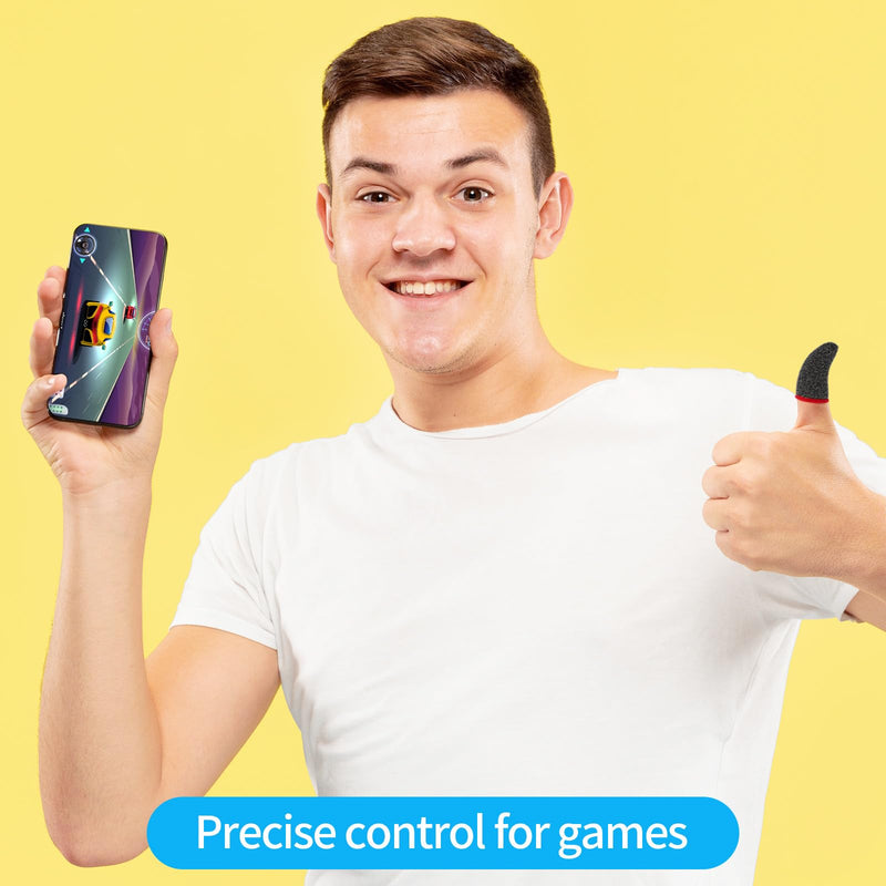 30PCS Finger Sleeves for Gaming Breathable Finger Sleeve Gloves for Gaming Finger Thumb Sleeves Set Gamer Thumb Sleeves Finger Covers Dedales para Dedos Gamer for Mobile Phone Game