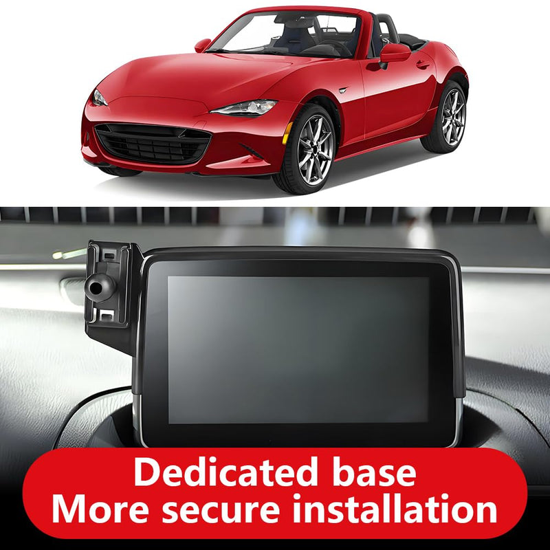 Car Phone Holder For Mazda MX-5 Miata 2016-2023，Mazda CX-3 2016-2021，Mazda 3 2014-2016 【Only 7-inch screen】Auto Accessories Bracket Interior Screen Decoration dash board Mobile Cell Phone Mount case