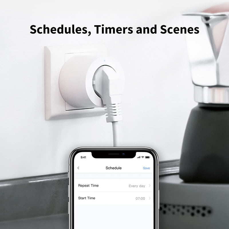 Aqara Zigbee Socket, Requires Aqara Hub, Smart Socket with Current Measurement, Programming, Timer Mode and Voice Control, Works with HomeKit, Alexa, Google Assistant and SmartThings