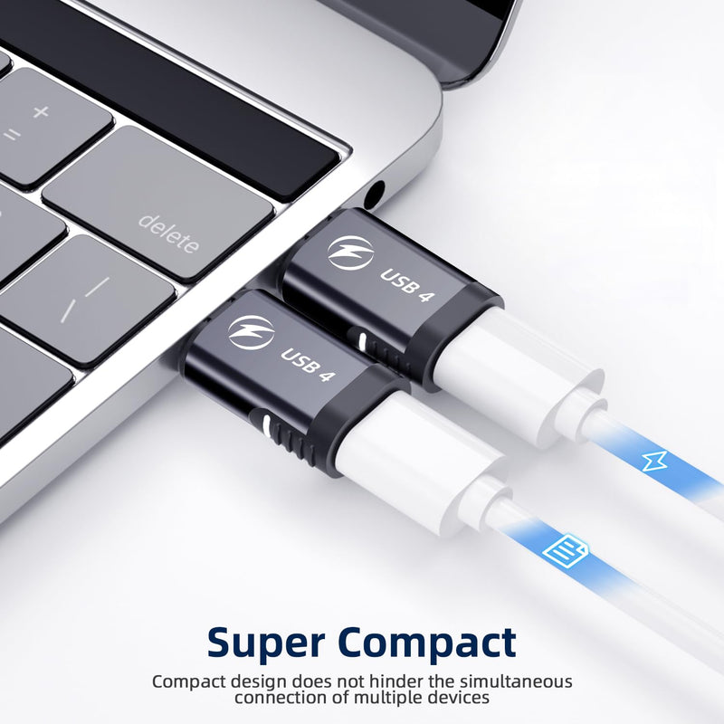 240W Straight + 240W 90 Degree USB C Magnetic Adapter - 4 Pack