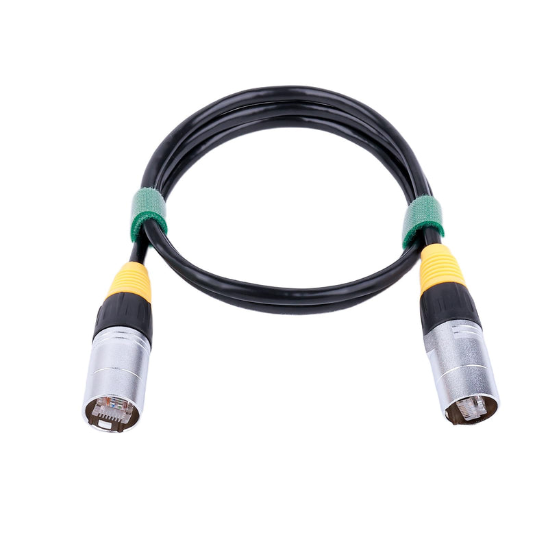 IP65 Waterproof RJ45 CAT5E Ethercon Cable Both Ends with Ethernet Shielded Connectors (3Feet_5PCS) 3Feet_5PCS
