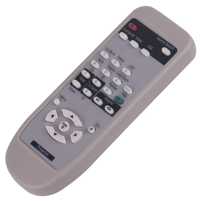 PERFASCIN Projector Replacement Remote Control fit for EPSON EMP-1815 EMP-830 EMP-835 EMP-1830 EMP-7800 EMP-7850 EMP-7900 EMP-7950 EMP-8300