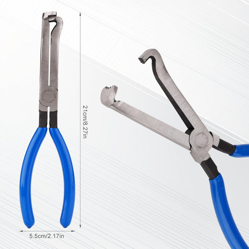 Electrical Disconnect Pliers, Automotive Electrical Connector Pliers Spark Plug Pliers Car Electrical Plug Pliers for Easily Disconnection the Locking-Push Tab Electrical Connector(Blue) Blue