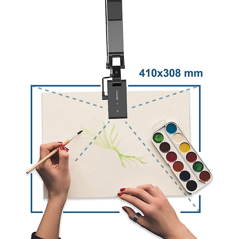 VS5 Document Camera for Teachers, USB Visualizer A3-Size, 2K Webcam with Microphone for Remote Teaching & Live Streaming-Windows, macOS, ChromeOS