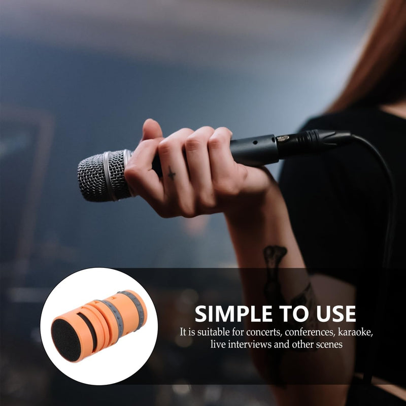 Vaguelly Mic Supplies 2pcs Dynamic Microphone DIY Microphone Accessory Microphone Capsule Noise canceling Microphone for Mic Cardioid Mic Mic Core Hand Microphone abs Noise Reduction 3.1X5.7CMx2pcs Orangex2pcs