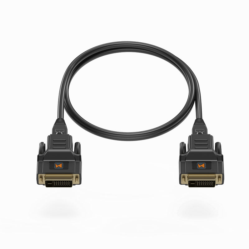 DVI CAT5E/6 Mini Extender, DVI CAT5 with EDID Emulator, Passive, Resolution Up to 1920x1200@60Hz, Transmission Distance Up to 100ft(30m), No Need to Separate TX/RX, TAA Compliant