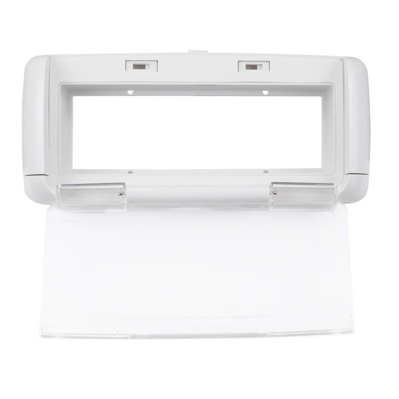 [AUSTRALIA] - Dual Electronics SG3 Splashguard Marine Radio Housing Unit, Waterproof, Transparent, Single DIN, White 