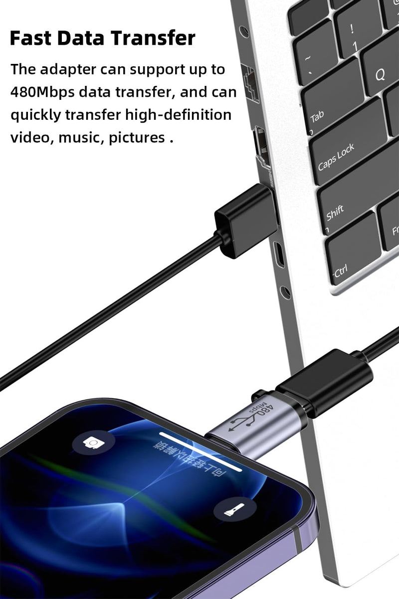 [AUSTRALIA] - USB C/Lightning to Micro USB Adapter, Type C/Micro USB Female to Lightning Male Converter, Micro USB/Lighting to USB C Extender, USB C/Micro USB to Mini USB Connector (8 Pack) 