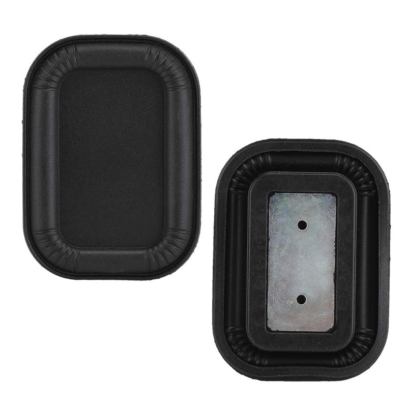 Bass Speaker Passive Radiator, Auxiliary Bass Rubber Vibration Plate Oval for Use in a Closed Cabinet to Enhance the Bass Performance of the Speaker(Black) Black