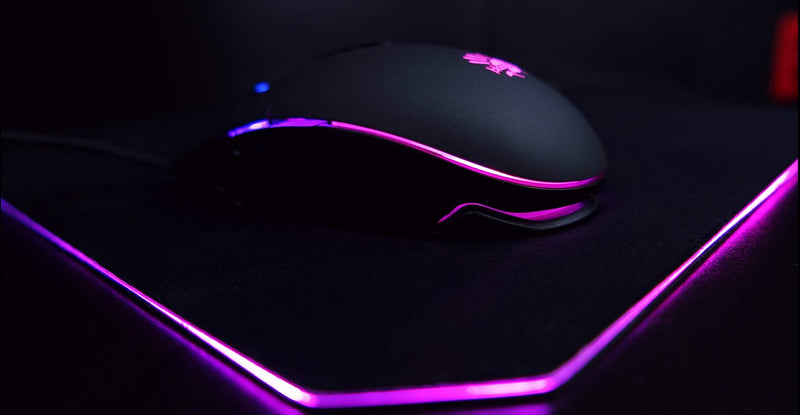 Bloody Gaming RGB LED Gaming Mouse Pad Soft Cloth Surface – Low Friction Surface Ideal for Accuracy, Speed & Control - 10 RGB LED Zones - Waterproof - Non-Slip Rubber Base - Medium 14" X 10" - MP-60R