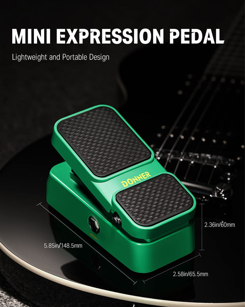 Donner Volume Pedal, Viper 2 in 1 Passive Volume Expression Pedal, Guitar Volume Pedal Pure Analog EXP Pedal Expression Volume