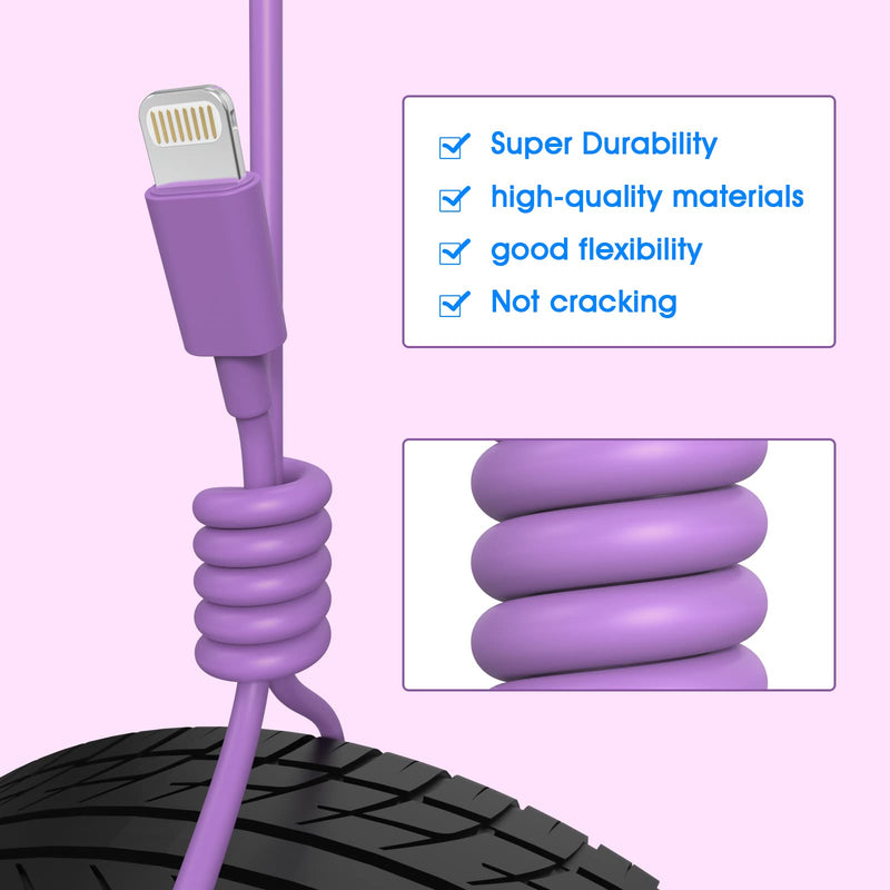 [AUSTRALIA] - [Apple MFi Certified] iPhone Charger, 6Pack(3/3/6/6/6/10 FT) Lightning Cable Apple Charging Cable Fast Charging High Speed USB Cable Compatible iPhone 14/13/12/11 Pro Max/XS MAX/XR/XS/X/8-multicolor 