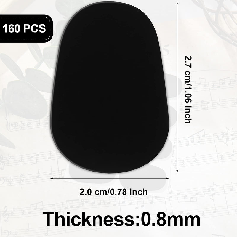 [AUSTRALIA] - Boao 160 Pieces Saxophone and Clarinet Mouthpiece Cushion Sax Mouthpiece Patches Pads Cushions Thick Rubber 0.8 mm with Strong Adhesive 
