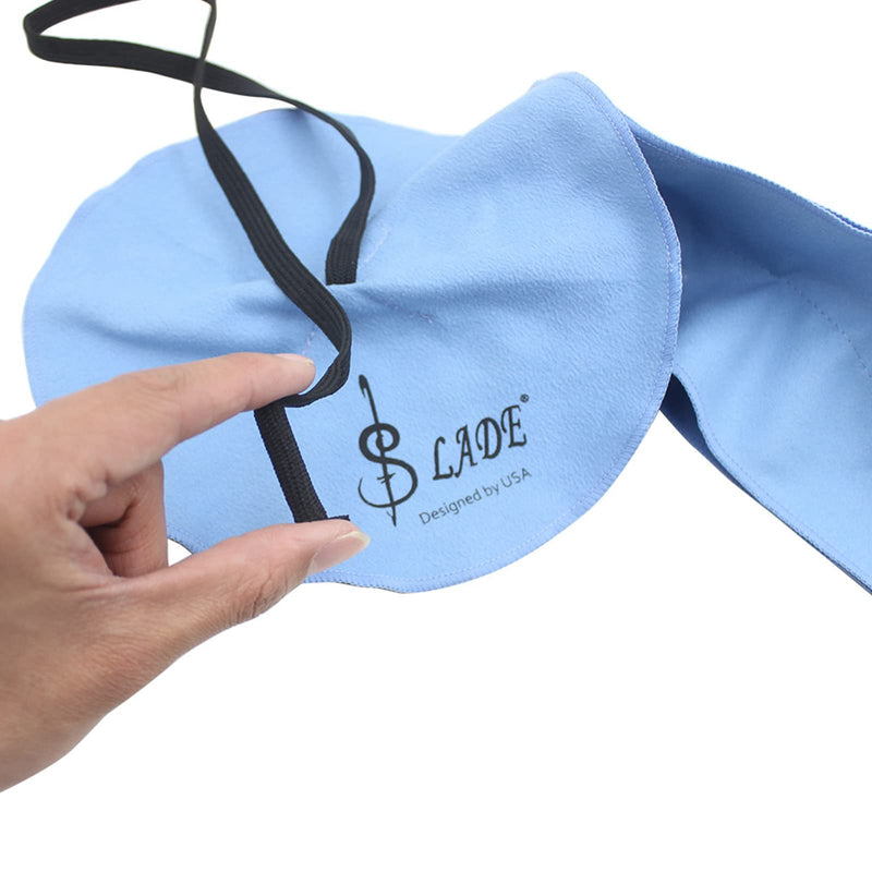 Saxophone Swab Cleaning Cloth Swab for Inside Tube Cleaning Care Tool for Sax/Straight Saxophone Blue