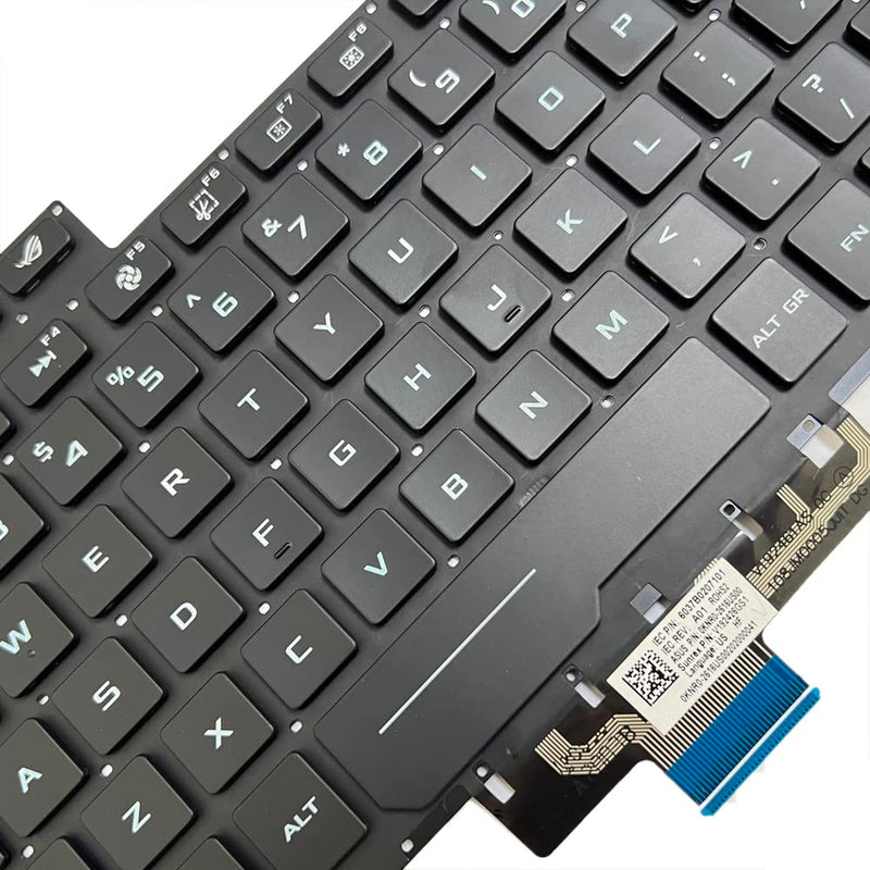 JINTAI Backlit US Keyboard for ASUS ROG Zephyrus G14 GA401 0KNR0-2618US00 | US Backlit Keyboard Replacement for ASUS ROG G14 Zephyrus GA401 GA401I GA401IU 0KNR0-2618US00