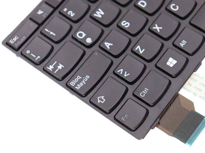 LeFix Latin Spanish Keyboard Non-Backlit Replacement Compatible with Lenovo Thinkpad X280 X390 X395|L13 L13 Yoga|A285,01YP003