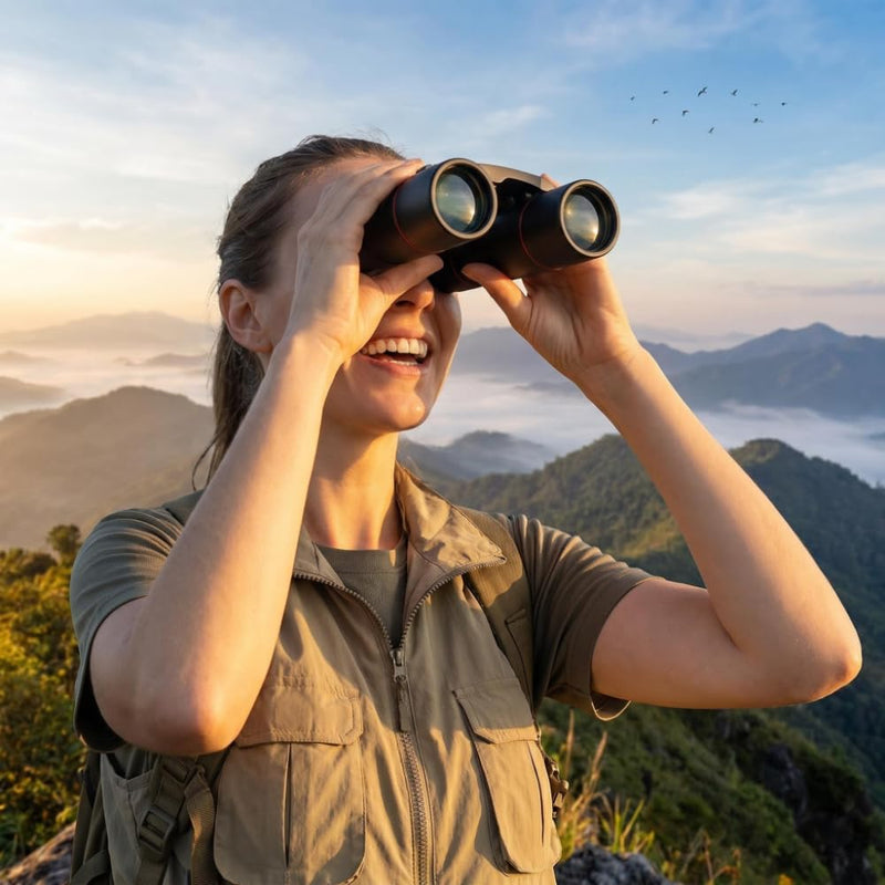 30x60 8High Powered Binoculars for Adults, Camping Gear，Waterproof Compact Binoculars with Low Light Vision for Bird Watching Hunting Camping Travel Cruise Hiking Sports Stargazing。