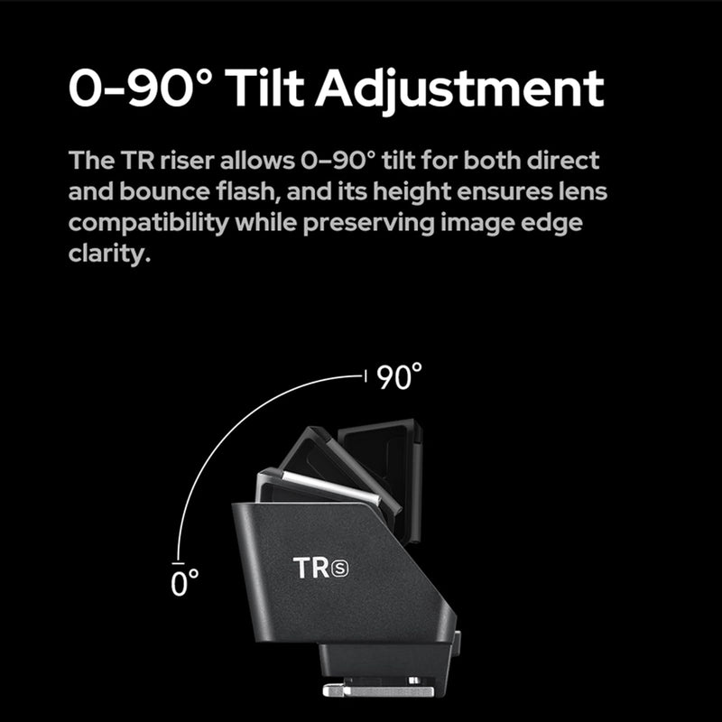[AUSTRALIA] - Godox TR-S TTL Hot Shoe Riser for Sony Camera, Hot Shoe Extender for Godox iT30Pro-S iT20-S iT22-S iM30 iM20 iM22 Mini Flash, 0-90° Tilt Adjustment, Raises 30mm Height, Reduce Lens Shadow 