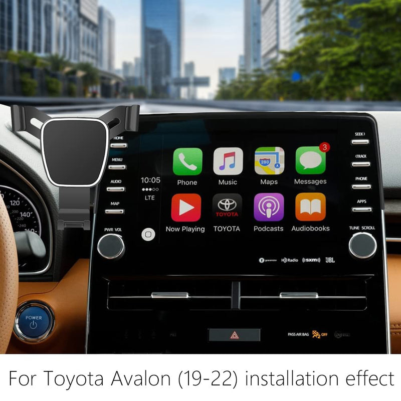 Car Phone Holder for Toyota Avalon 2019-2022，Avalon Hybrid 2019-2022 Auto Accessories Navigation Screen Bracket Interior Decoration Mobile Cell Phone Mount