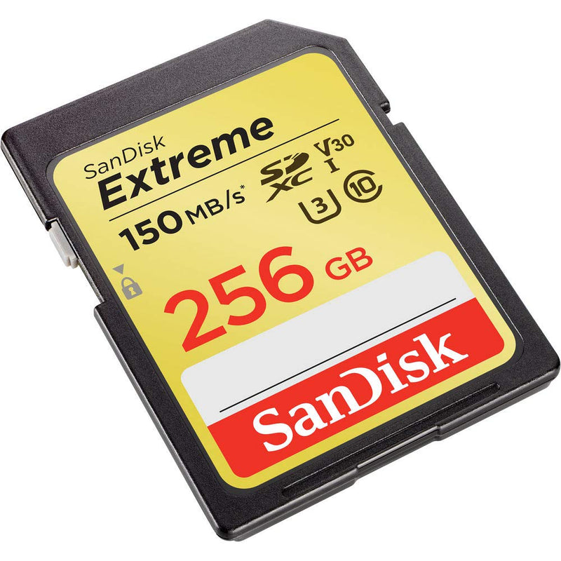 SanDisk 256GB Extreme SDXC UHS-I U3 Memory Card, Up to 150MB/s Read Speed