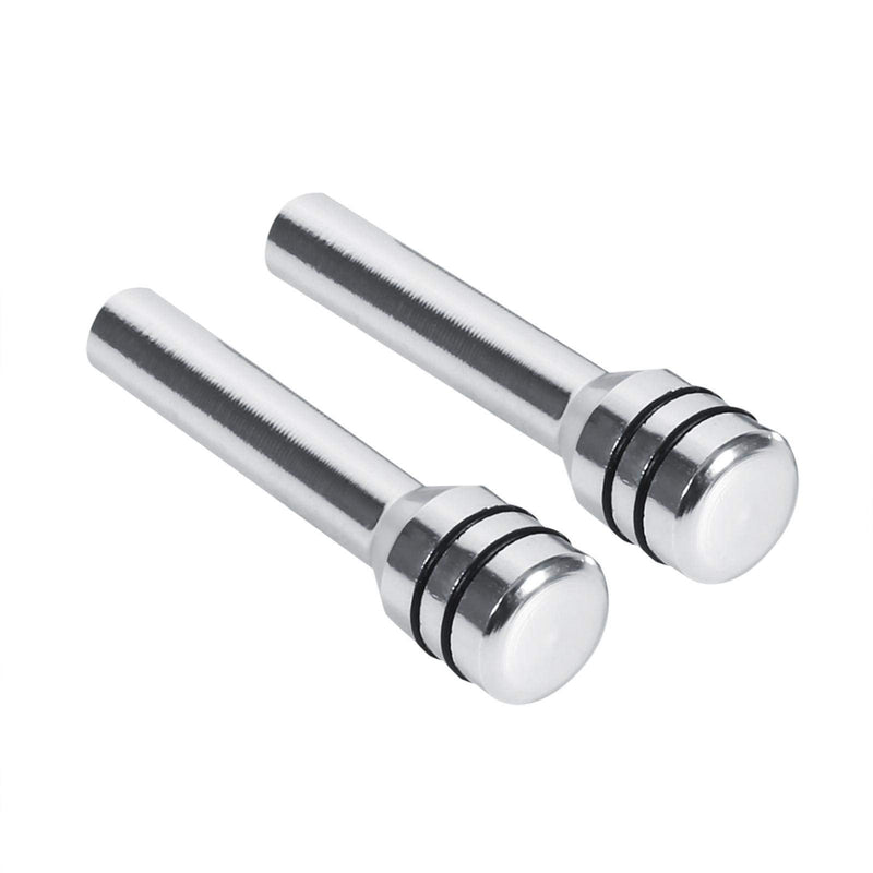 [AUSTRALIA] - Door Lock Pull Knob,Door Lock Knob,2Pcs Universal Car Truck Aluminum Interior Door Lock Knob Pins Cover Silver Car Door Lock Buttons car Door Lock knobs car Door Lock knobs 