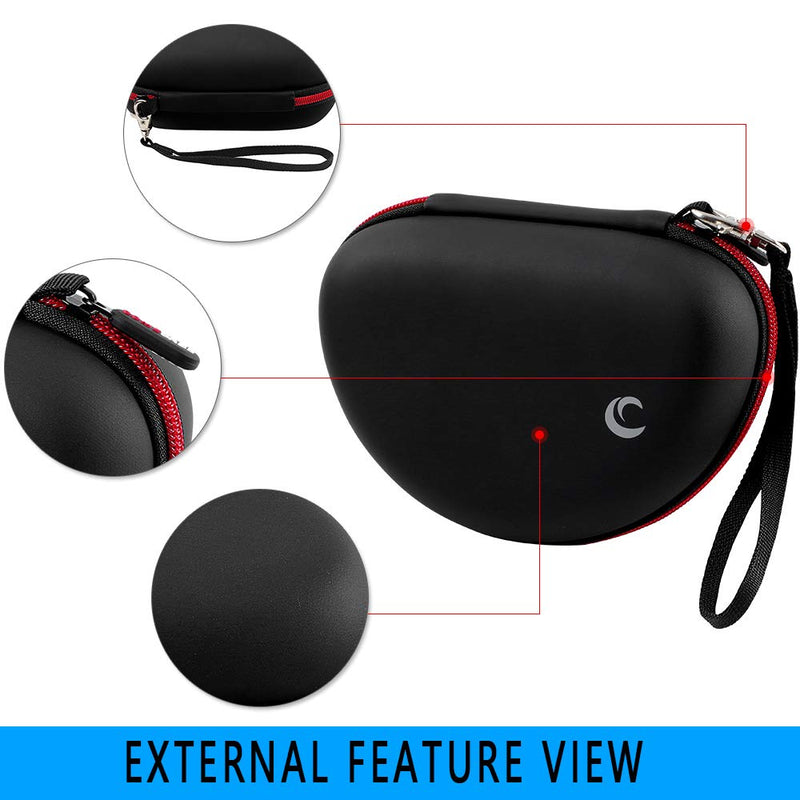 Comecase Hard Carrying Case for Oculus Quest 2 All-in-One VR Gaming Headset with Headphone Case for Beats Solo3 / Beats Solo2 Black - 2 Pack