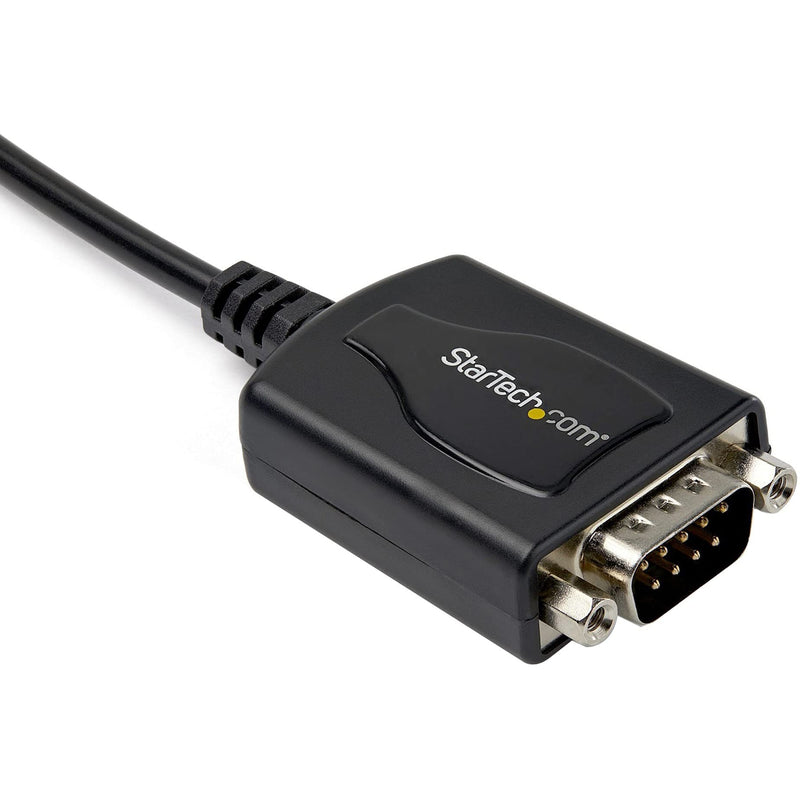 StarTech.com USB to Serial Adapter - 1 Port - COM Port Retention - Texas Instruments TIUSB3410 - USB to RS232 Adapter Cable (ICUSB2321X),Black