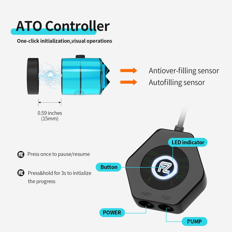 [AUSTRALIA] - FZONE Aquarium ATO with Controller, QST2.0 Auto Top Off System for Saltwater Aquarium & Freshwater Aquarium 