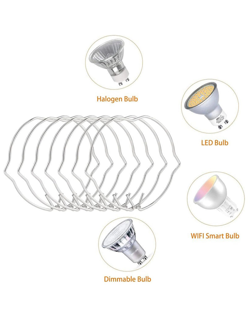 KGDUYC Pack of 20 Snap Rings for Diameter Downlight Retaining Spring Rings Clips LED Halogen Lamp Holder 50 mm for Cable Holder for Halogen Lamp/Lighting