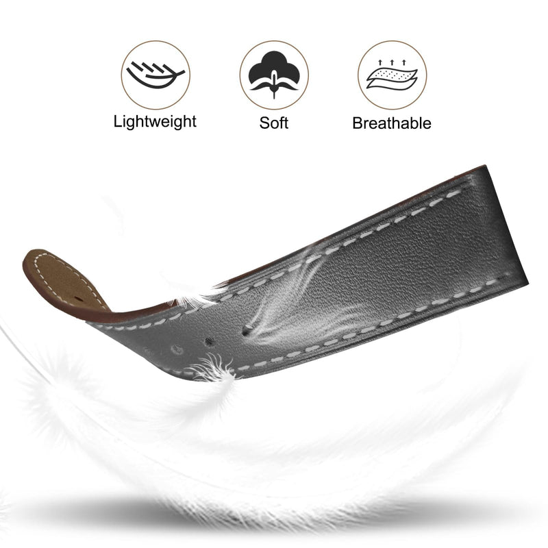 2 Pack Leather Bands(Deepgray,Green)Compatible with SamsungGalaxy Watch 7 6 5 4 40mm 44mm, Galaxy 5 Pro 45mm, Galaxy Watch 6 4 Classic Active 2, 20mm Leather Watch Soft Replacement Strap for Women Men