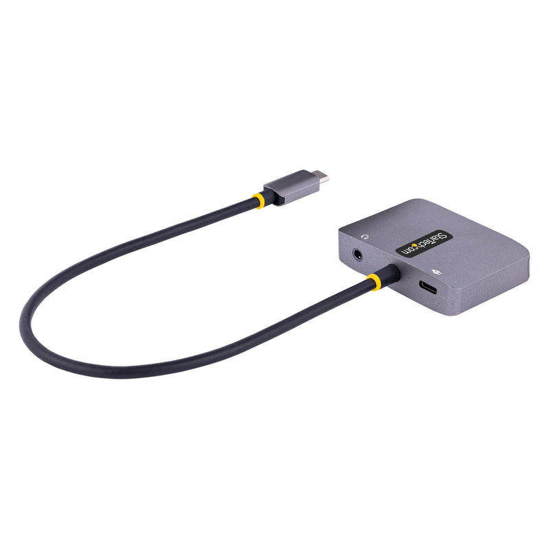 StarTech.com USB C Video Adapter, USB C to HDMI VGA Multiport Adapter w/ 3.5mm Audio Output, 4K 60Hz HDR, 100W PD 3.0, Thunderbolt 3/4 Compatible - USB C Display Travel Adapter (122-USBC-HDMI-4K-VGA)