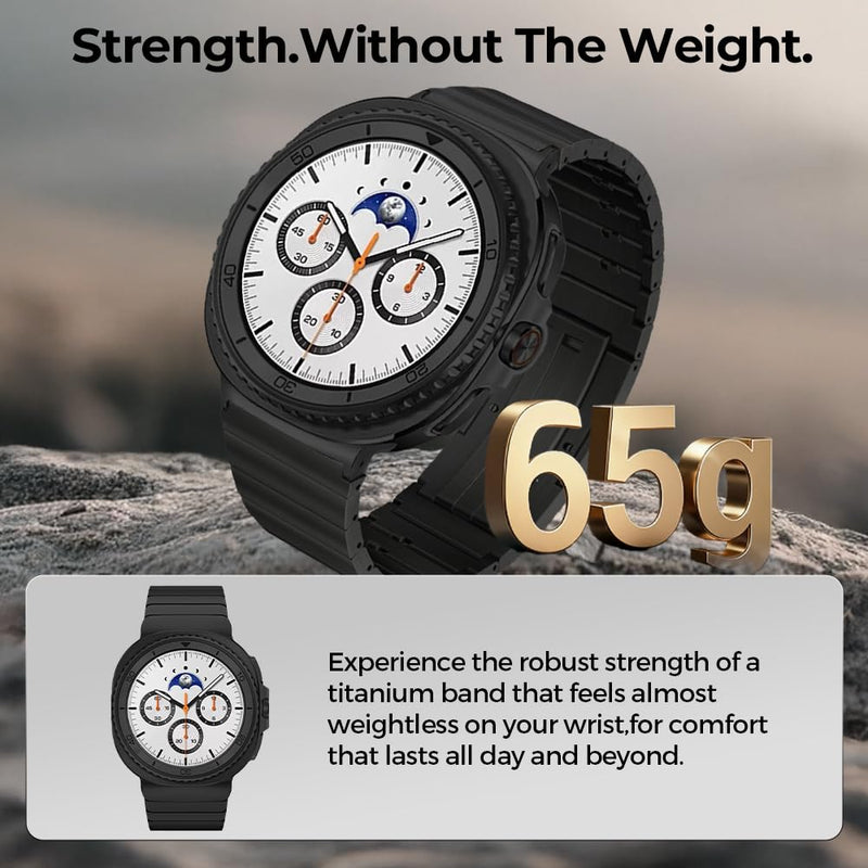 No Tool Titanium Band for Samsung Watch 9 8 40mm 44mm/8 Classic 46mm 22mm