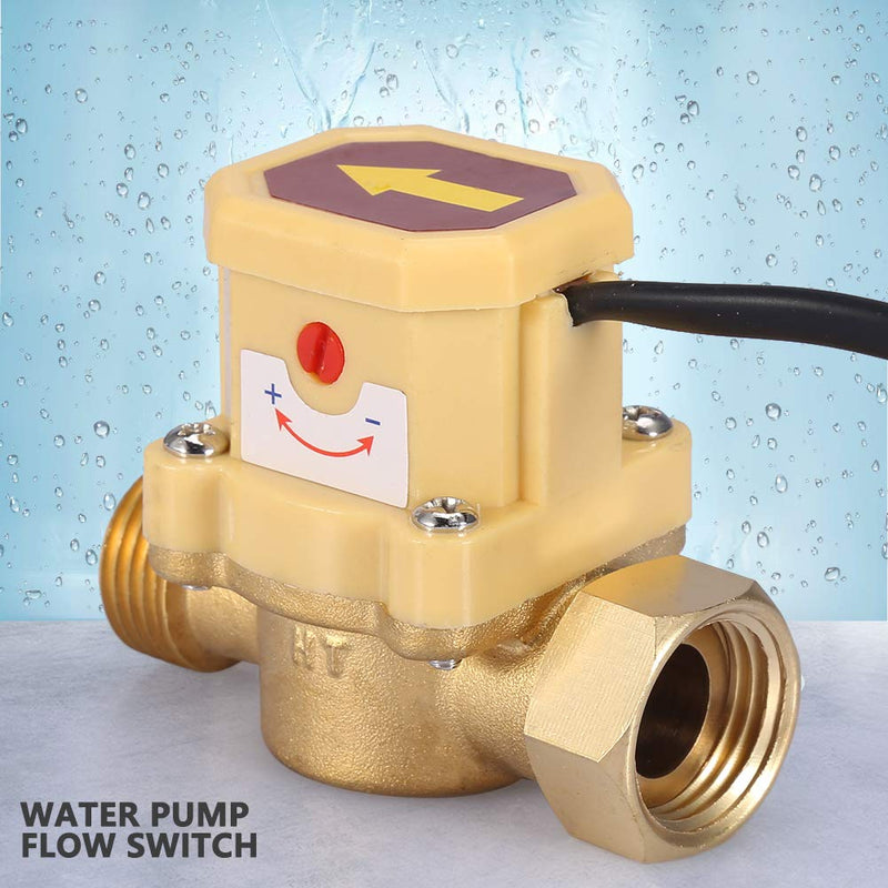 [AUSTRALIA] - G1 / 2-G1 / 2 Thread Water Pump Adjustable Flow Sensor Pressure Automatic Control Switch 0.6MPa 220V 1.5A 