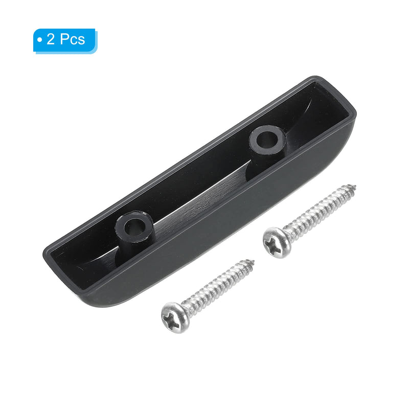 MECCANIXITY Plastic Bass Thumb Rest Finger Rest Black for Precision Bass Jazz Bass Bridge Guitar with Screws 2pcs