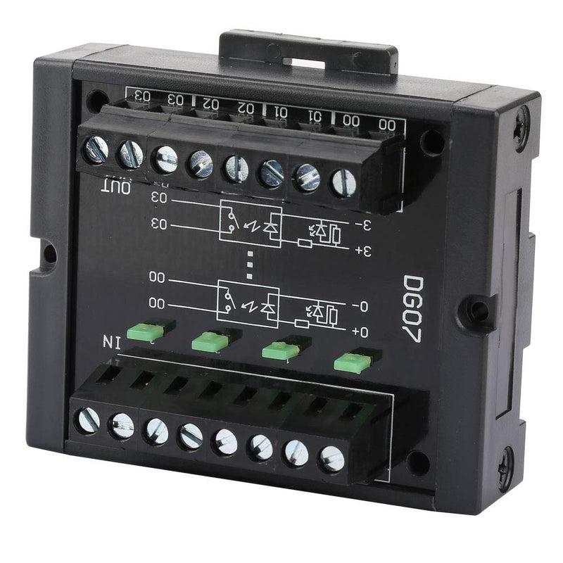 Nikou Level Converter, High Stability 10-28V Logic Level Converter, 4-Channel NPN to PNP Level Conversion with Two Lines DG07