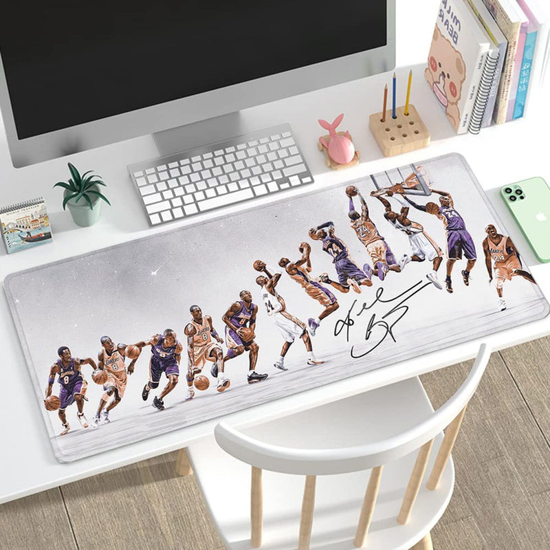 RTGGSEL 31.5x11.8 Inch Novelty KB Slow Motion Evolution Long Extended Large Gaming Mouse Pad with Stitched Edges XL Laptops Keyboard Mouse Mat Desk Pad KB Move