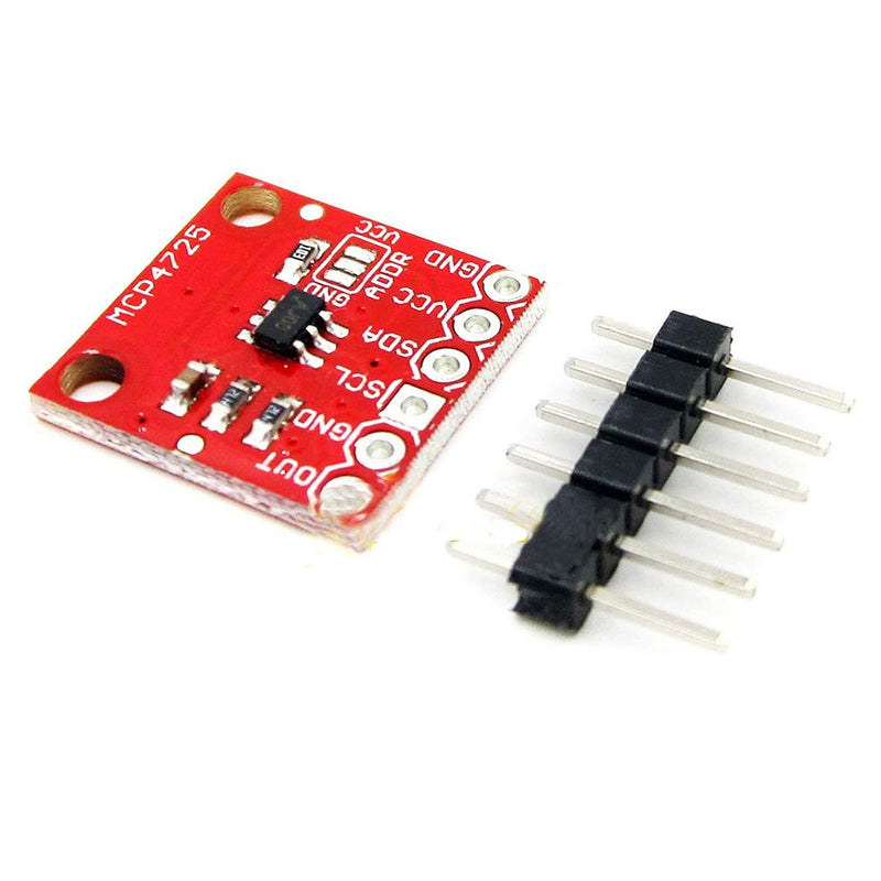 Hailege 2pcs MCP4725 12 Bit I2C IIC DAC Development Board Breakout Board Internal EEPROM Store Settings