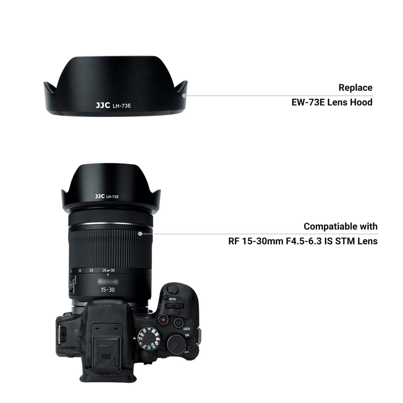 Lens Hood for Canon RF 15-30mm F4.5-6.3 is STM Lens on EOS R6 Mark II EOS R Series Camera, Reversible Lens Shade Replace Canon EW-73E Lens Hood, Compatible with 67mm Filters and 67mm Lens Cap Replace Can.EW-73E