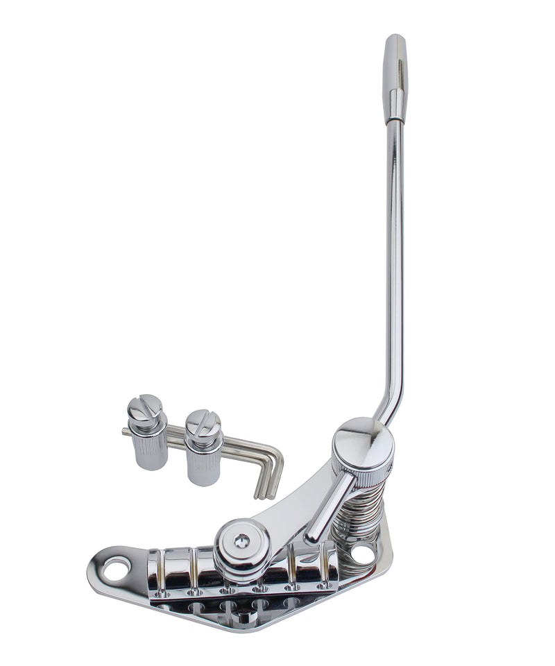 [AUSTRALIA] - Guyker Tune-O-Matic Style Electric Guitar Bridge Stop Bar Tailpiece Tremolo Compatible with LP SG Guitars TM85, Chrome 