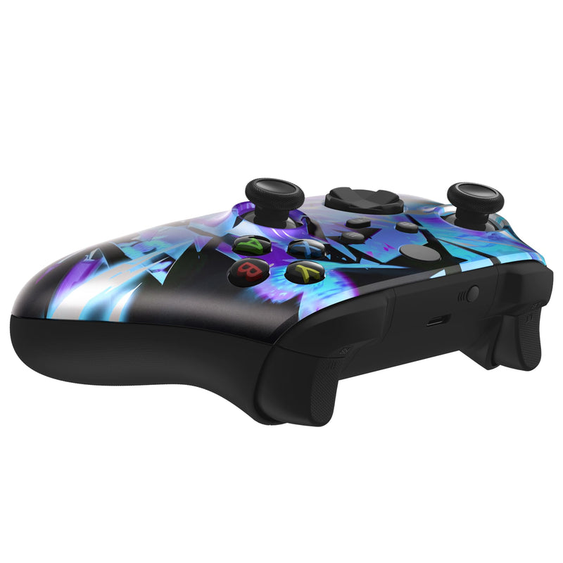 eXtremeRate Replacement Shell for Xbox Series X|S Controller - Unleash Your Style - Dark Hour Breaking Custom Acessories Skin Front Housing Cover for Xbox Core Controller Wireless[Control without]
