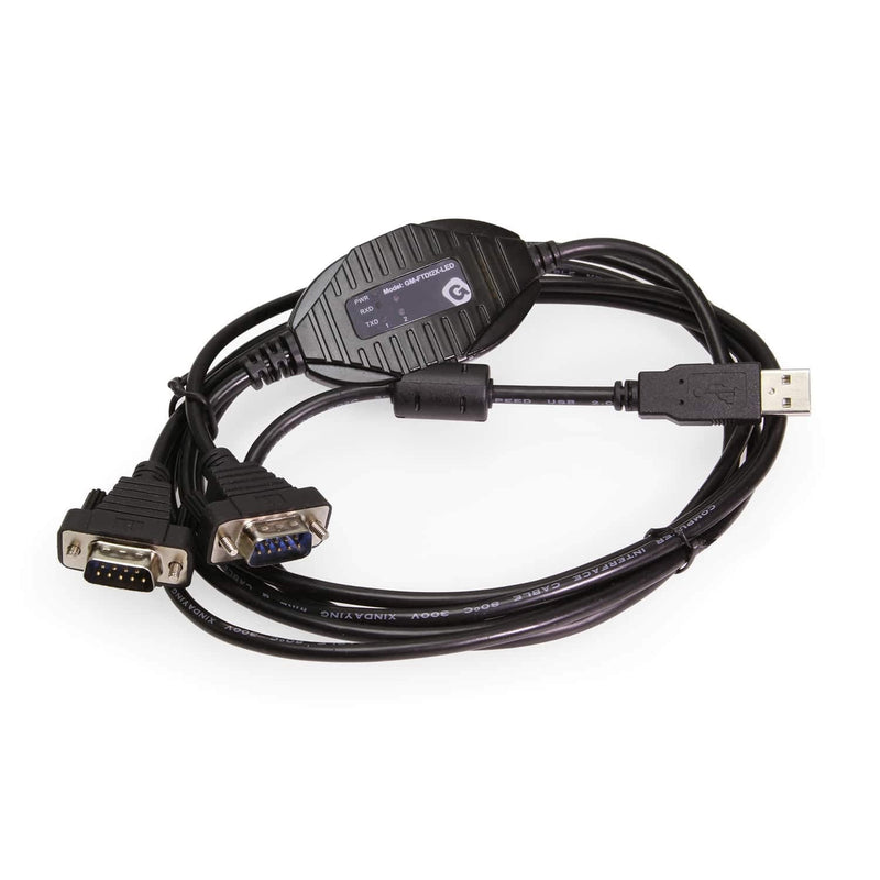 Gearmo 2-Port Professional USB 2.0 to Serial Converter with FTDI Chip, RX/TX Status LED, Compatible with Windows 11, Linux, MacOS 10.X Type A