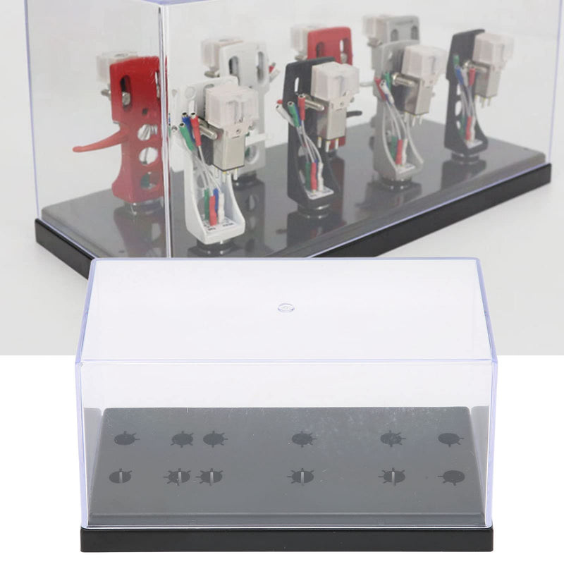 Phono Shell Case, Record Player Needles Box, Turntable Record Player Holder Acrylic Box for Displaying and Storing Phonograph and Needle Samples