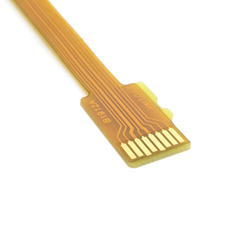CY 10cm Soft Flat Micro SD TF Memory Card Kit Male to SD Female Extending FPC Cable