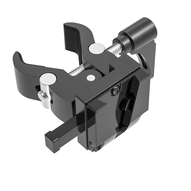 [AUSTRALIA] - V-Mount Battery Adapter with Clamp for Mounting to Lighting Stand and Support Rod 