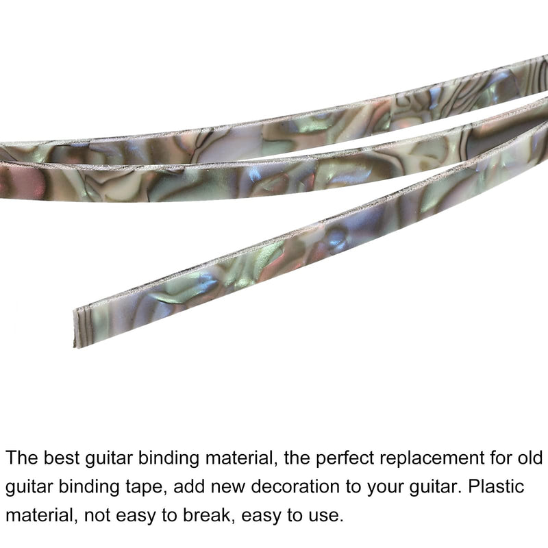 [AUSTRALIA] - MECCANIXITY Plastic Binding Purfling Strip 1650x6x1.5mm Guitar Binding Edge Trim for Acoustic Classical Guitar Blue Green Pink 1 Pack 